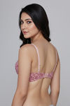 Zivame Padded Non Wired 3/4th Coverage Tshirt Bra - Pink Blossom — thumbnail 3